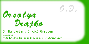 orsolya drajko business card