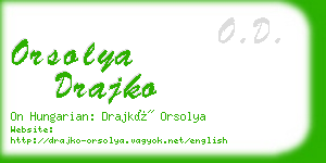 orsolya drajko business card